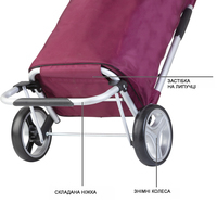 Сумка-візок ShoppingCruiser Foldable 40 Purple (927296)
