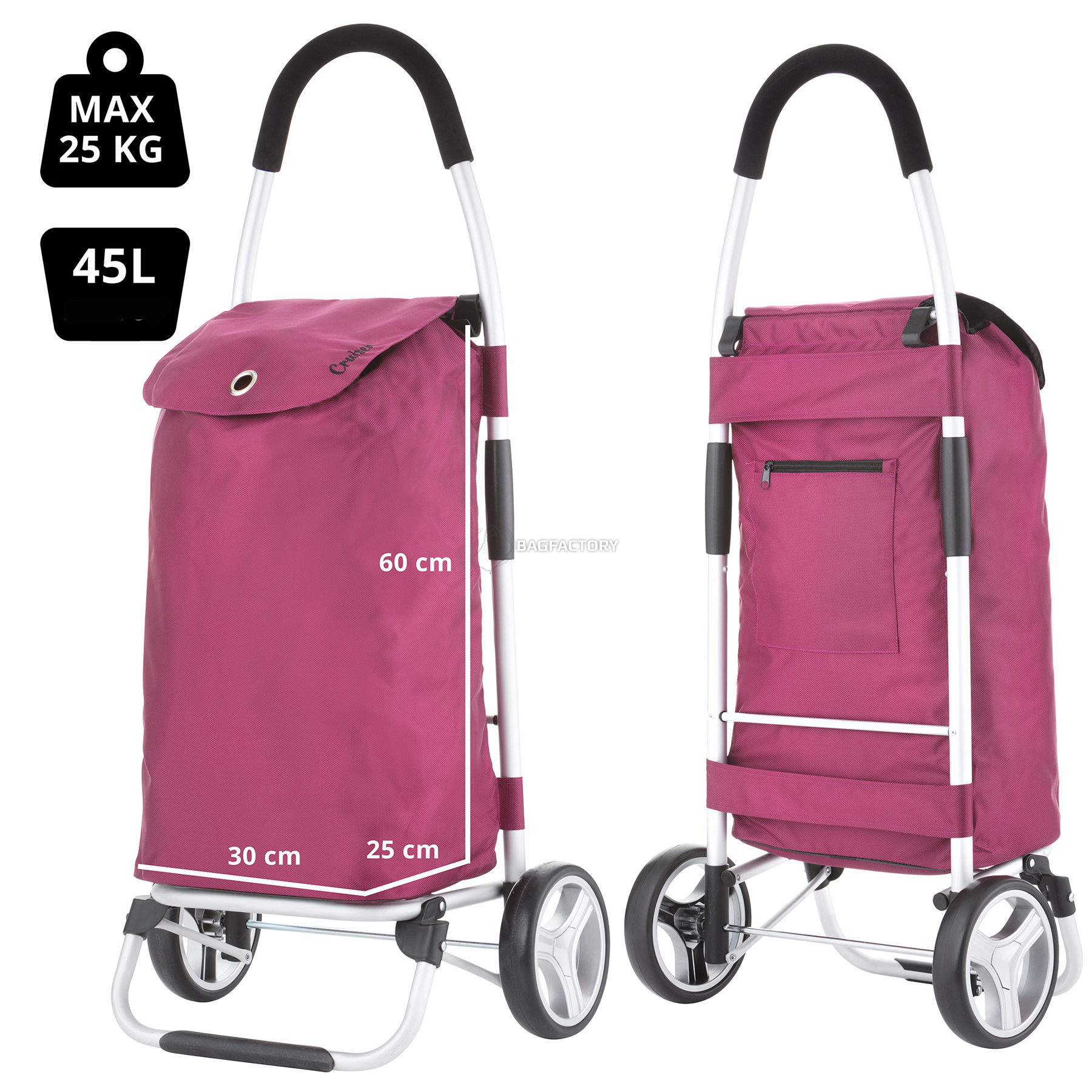 Сумка-візок ShoppingCruiser Foldable 40 Purple (927296)