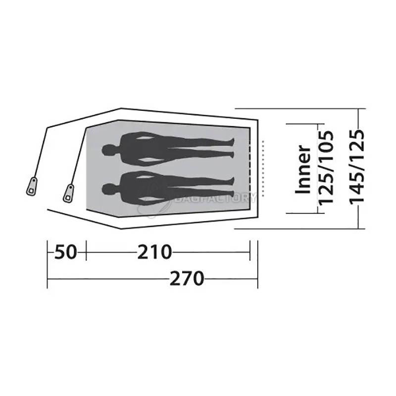 Намет двомісний Easy Camp Energy 200 Steel Blue (929566)