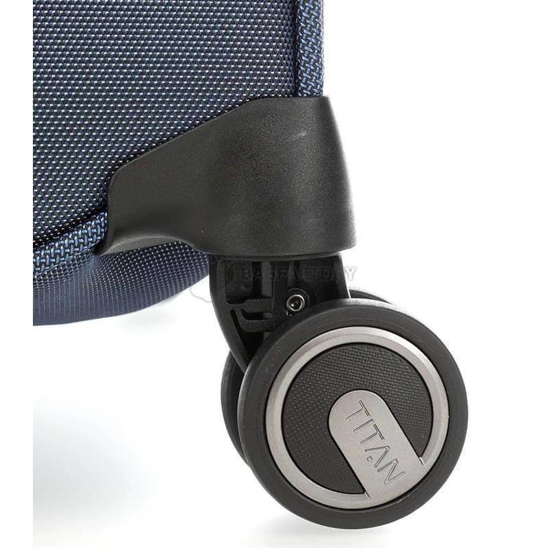 Валіза на 4 колесах Titan Prime Navy L exp. 91/105л (Ti391404-20)