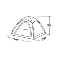 Намет двомісний Easy Camp Tent Comet 200 (120338)