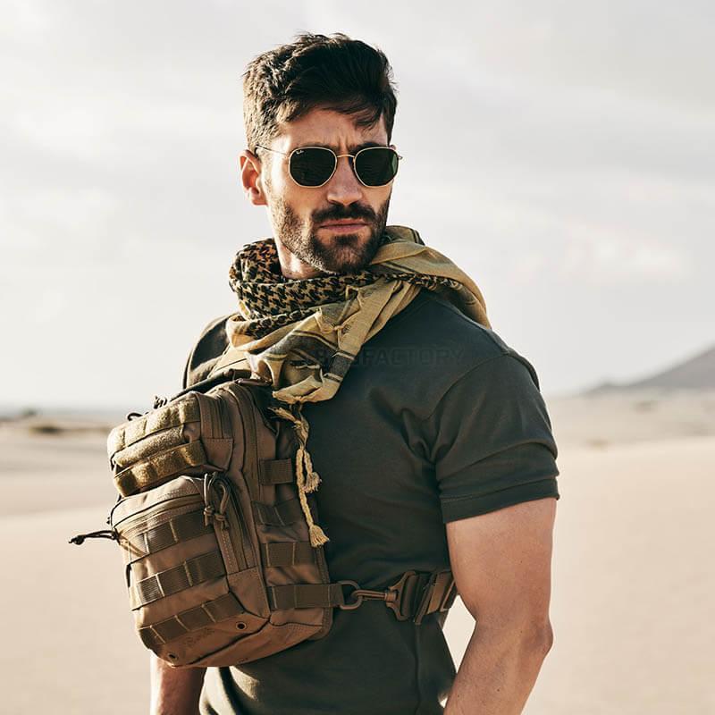 Тактична сумка-рюкзак Brandit-Wea US Cooper Sling Medium 8L Camel (8036-70-OS)