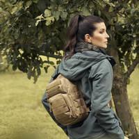 Тактична сумка-рюкзак Brandit-Wea US Cooper Sling Medium 8L Camel (8036-70-OS)