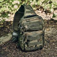Тактична сумка-рюкзак Brandit-Wea US Cooper Sling Medium 8L Woodland (8036-10-OS)
