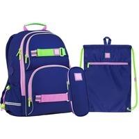 Шкільний набір рюкзак+пенал+сумка для взуття Wonder Kite WK 702 Світло-синій (SET_WK22-702M-1)