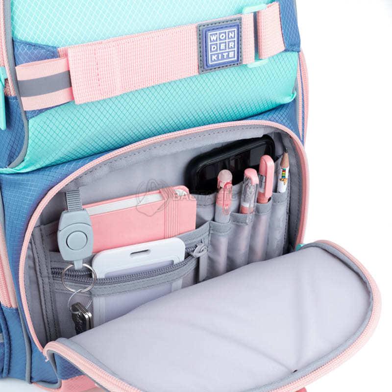 Шкільний набір рюкзак+пенал+сумка для взуття Wonder Kite WK 702 Светло-фиолетовый (SET_WK22-702M-3)