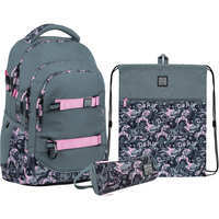 Шкільний набір рюкзак+пенал+сумка для взуття Wonder Kite WK 727 Fancy (SET_WK22-727M-3)