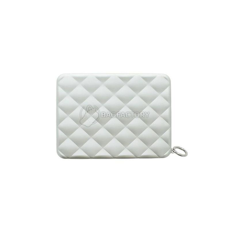 Портмоне алюмінієве Ogon Quilted Passport на блискавці Сріблястий (QP_Silver)