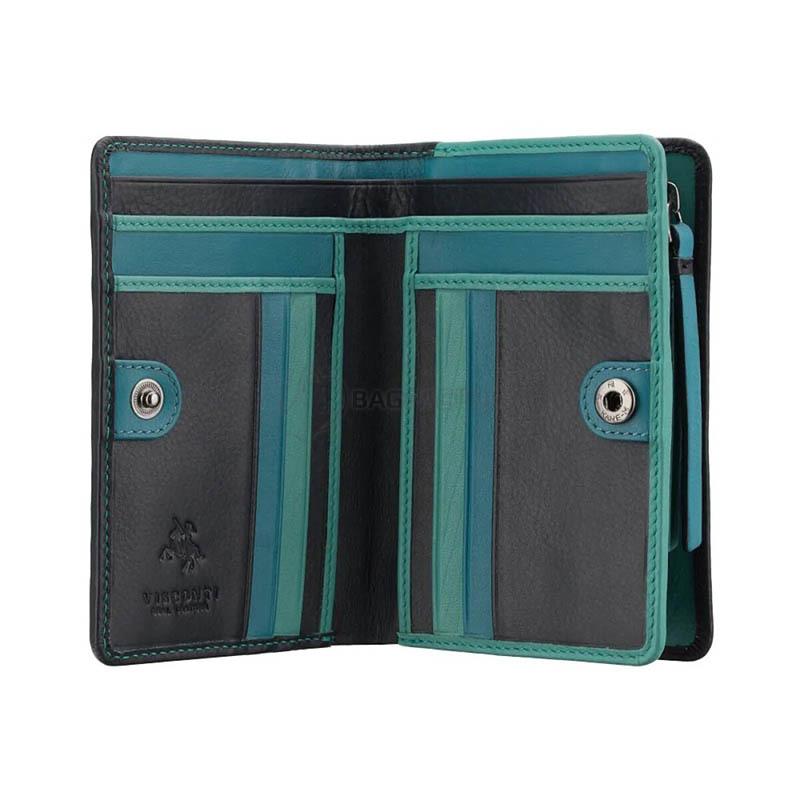 Гаманець жіночий шкіряний Visconti BR75 Cecile Blue/Orchid (BR75 BLUE/ORCHID)