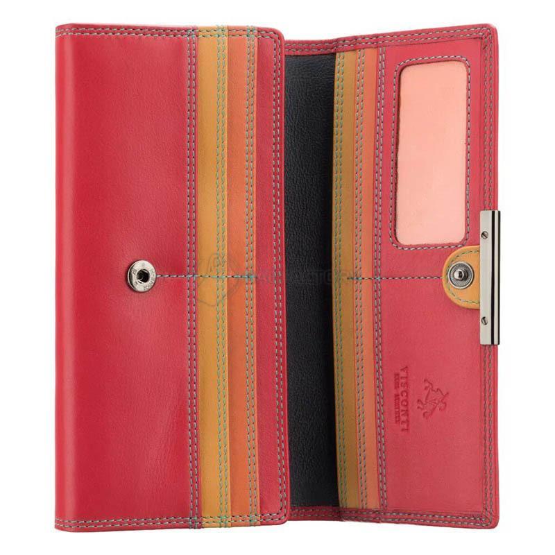 Гаманець жіночий шкіряний Visconti Paloma c RFID Red/Rhumba (R11 RED/RHUMBA)