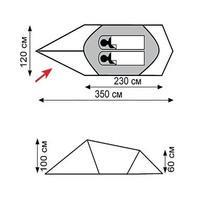Намет двомісний Tramp Bike 2 V2 Зелений (TRT-020-green)