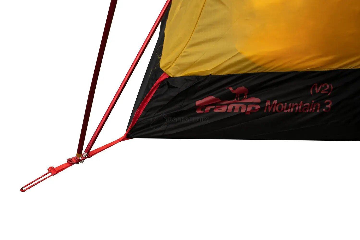 Намет тримісний Tramp Mountain 3 V2 Сірий (TRT-023)