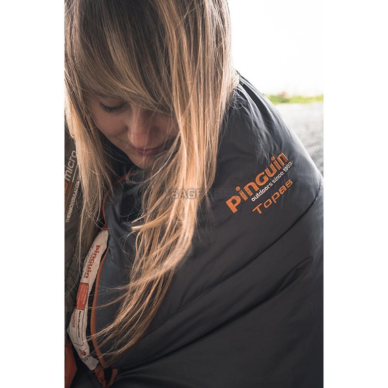 Спальний мішок Pinguin Topas CCS 175 2020 Grey Right Zip (PNG 231885)