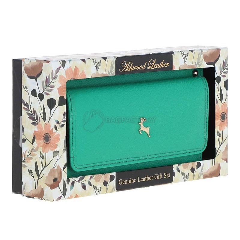 Гаманець жіночий Ashwood J54 Gumdrop Green Зелений (J54 GUM-GR)