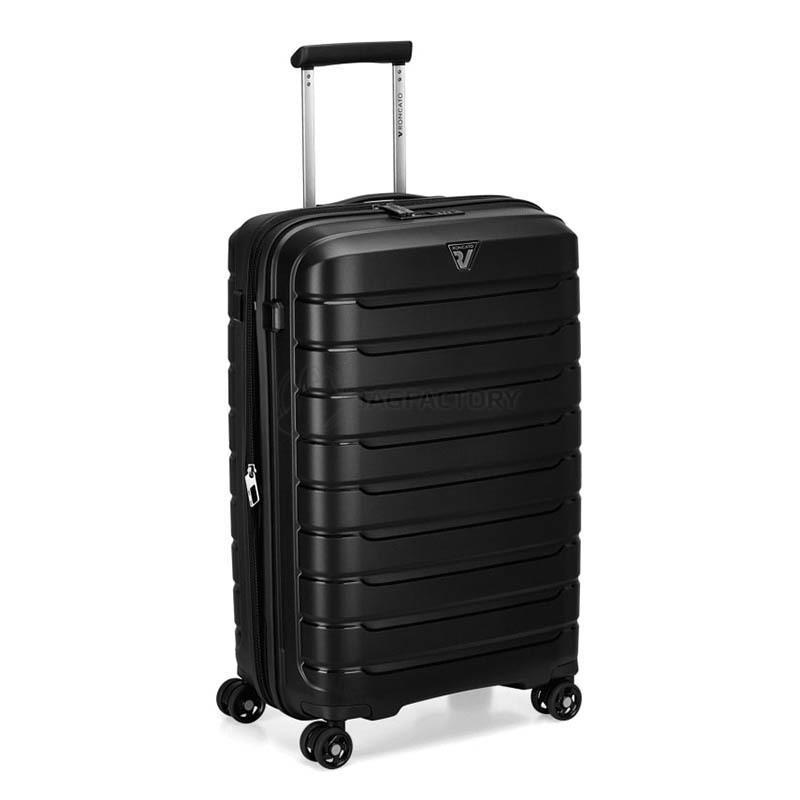 Валіза на 4-х колесах Roncato Butterfly 73/87л Чорний (418182/01)