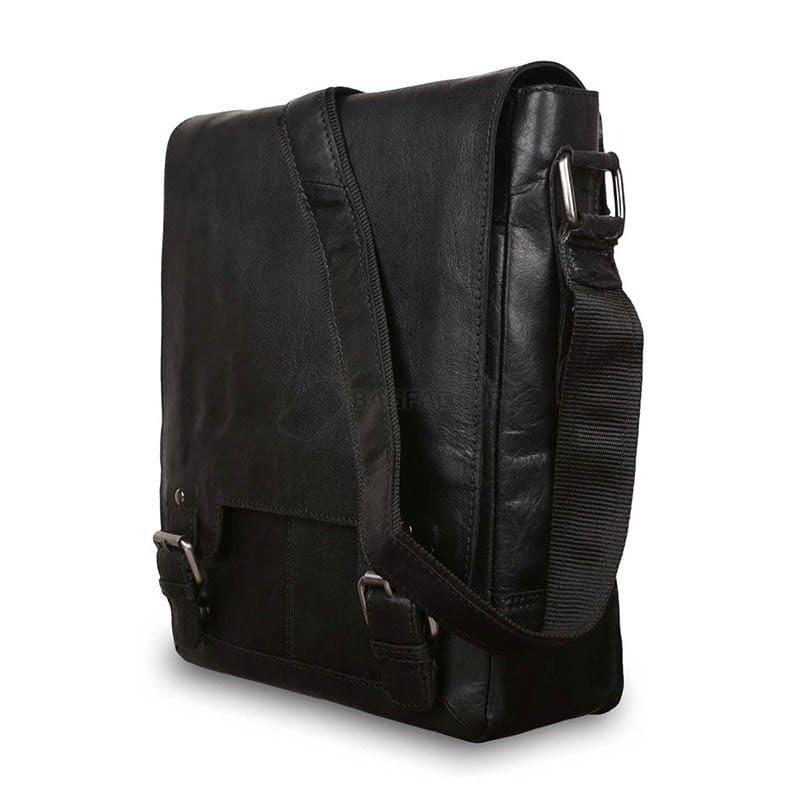 Чоловіча сумка Ashwood Leather 8342 Чорний 6л (8342 BLACK)