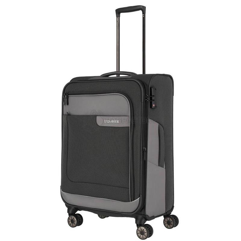 Валіза на 4 колесах Travelite Viia Anthracite M exp. 70/80л (TL092848-04)