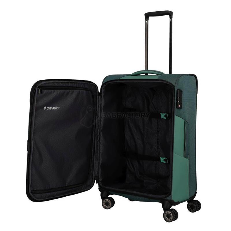 Валіза на 4 колесах Travelite Viia Green M exp. 70/80л (TL092848-80)