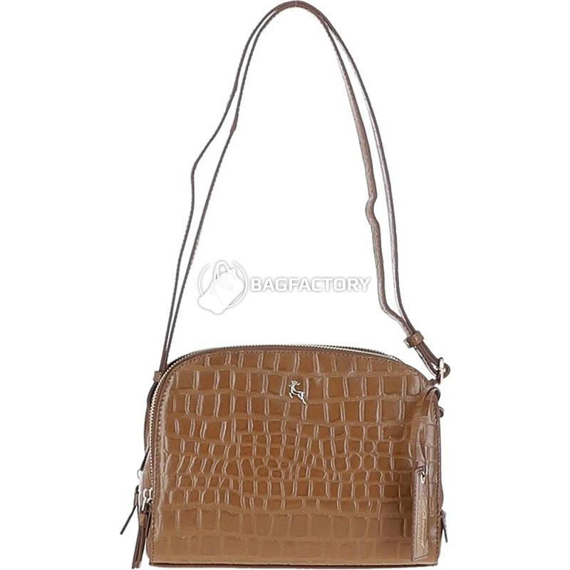 Жіноча сумка Ashwood C57 Tan/Croc Руда (C57 TAN/CROC)
