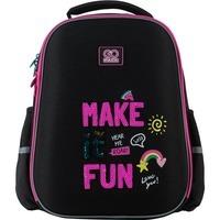 Шкільний напівкаркасний рюкзак GoPack Education 165M-1 Make it fun 15л (GO23-165M-1)