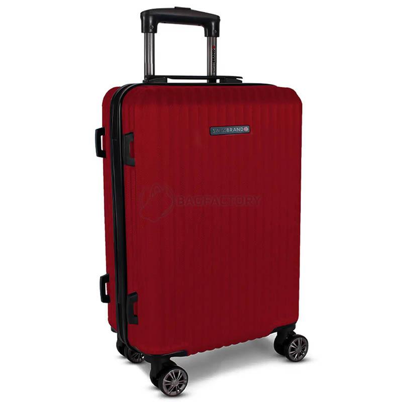 Валіза на 4-х колесах Swissbrand Riga 2.0 L 106л Scarlet (DAS301900)