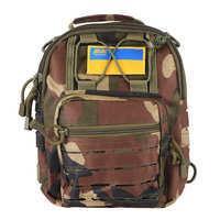 Тактична сумка-слінг 2Е Tactical Laser Cut 2.5л WOOD Camo (2E-MILSLIBAG-Y09L-WC)