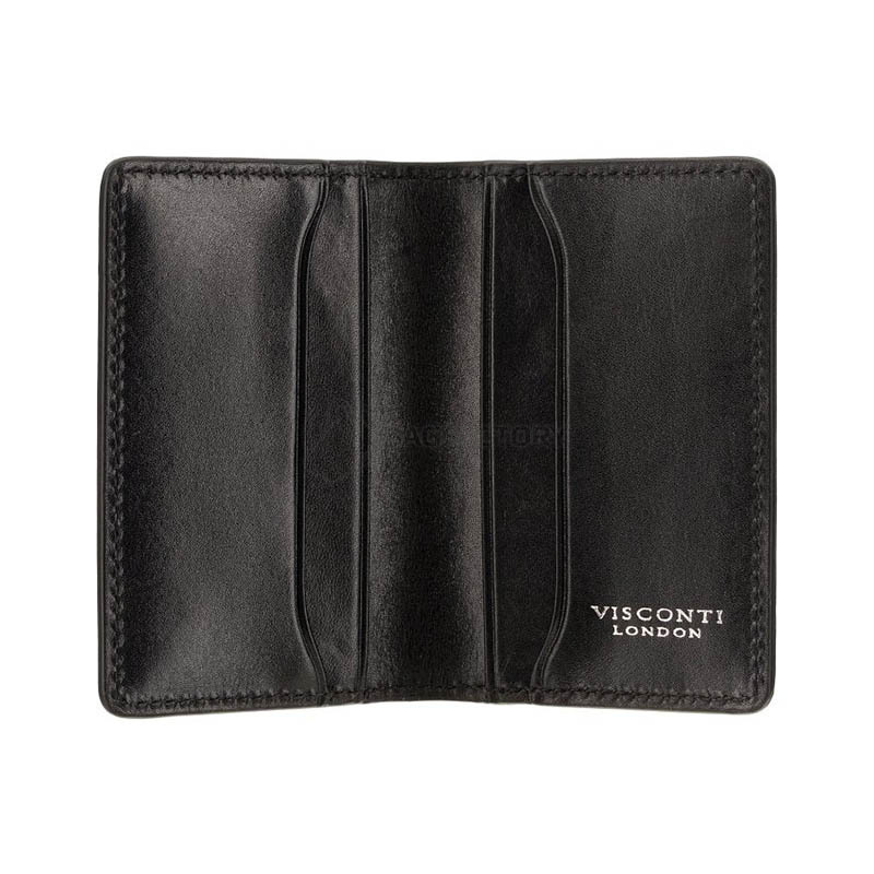 Чоловічий гаманець-картхолдер Visconti ENZ75 Ascari Black Shadow (ENZ75 BLK)