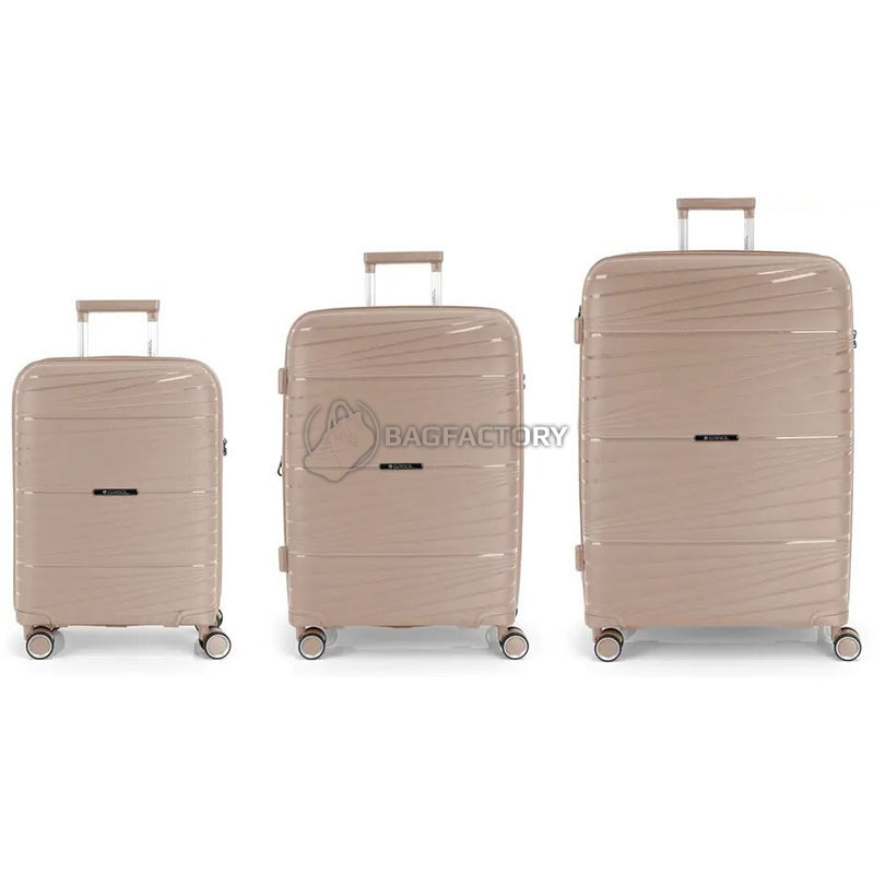 Валіза на 4-х колесах Gabol Kiba M 72л Beige (930303)