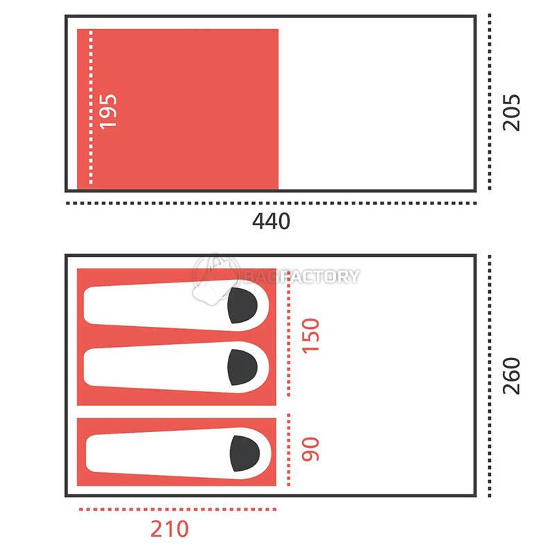 Намет тримісний Grand Canyon Helena 3 Mojave Desert (DAS302047)