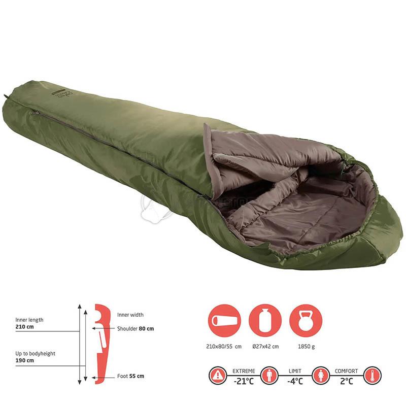 Спальний мішок Grand Canyon Fairbanks 190 -4 ° C Capulet Olive Left (DAS302056)