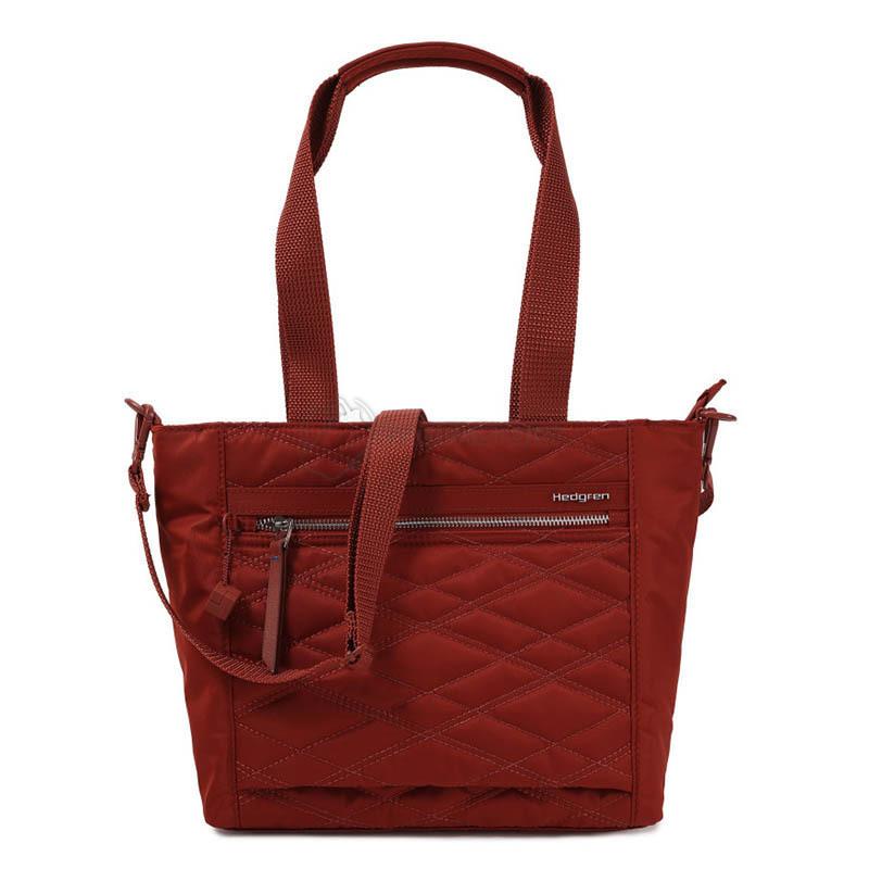 Жіноча середня сумка Hedgren Inner City Zoe 9.4л New Quilt Brandy Brown (HIC433/857-01)