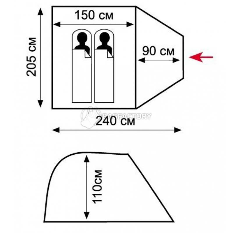 Намет двомісний Tramp Lite Fly 2 одношаровий Olive (UTLT-041-olive)