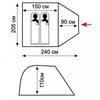 Намет двомісний Tramp Lite Fly 2 одношаровий Olive (UTLT-041-olive)