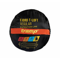 Спальний мішок Tramp Fjord Regular лівий Orange/Grey 220/80-55 см (UTRS-049R-L)