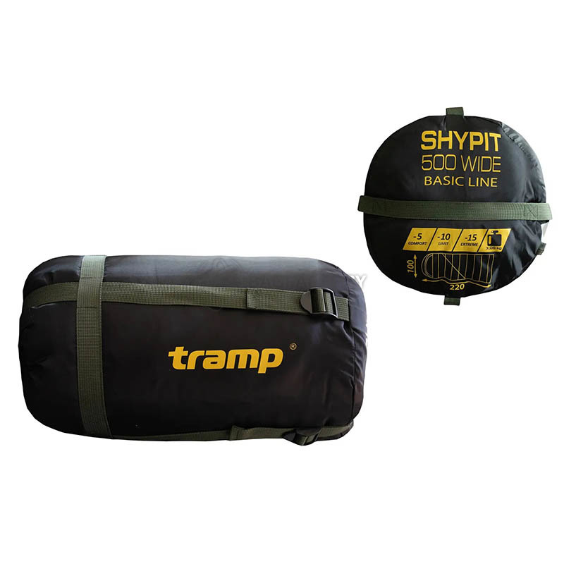 Спальний мішок Tramp Shypit 500 Wide лівий Olive 220/100 см (UTRS-062L-L)