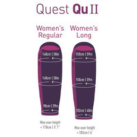 Спальний мішок Sea to Summit Quest QuII Women's Long Right Zip Blackberry/Grape Long (STS AQU2-WL)
