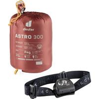 Спальний мішок пуховий Deuter Astro 300 Redwood-Curry лівий 205см (3711021 5908 1)