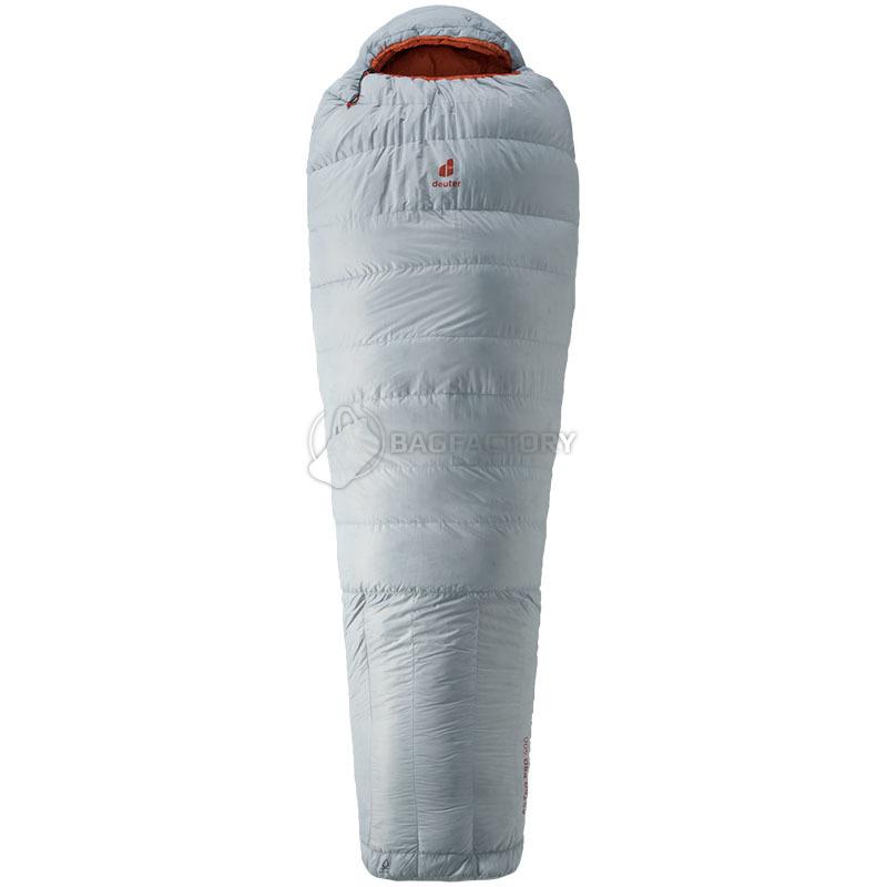 Спальний мішок пуховий Deuter Astro Pro 400 EL Tin-Paprika лівий 219см (3712123 4917 1)