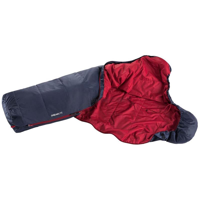 Спальний мішок Deuter Dreamlite Navy-Cranberry лівий 205см (3703021 3524 1)