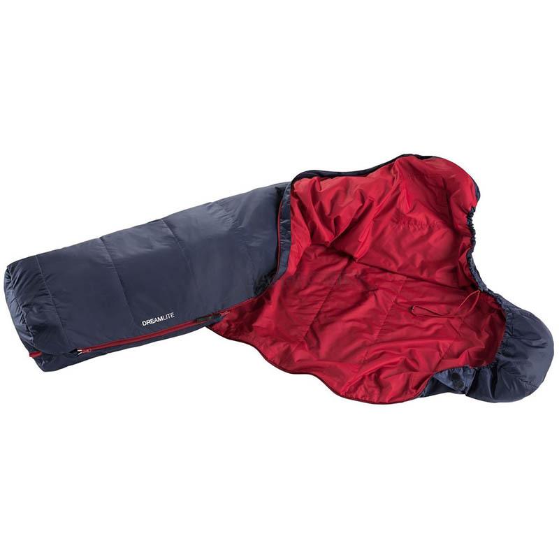 Спальний мішок Deuter Dreamlite L Navy-Cranberry лівий 220см (3703121 3524 1)