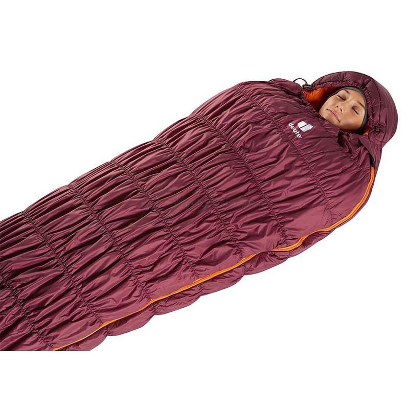 Спальний мішок Deuter Exosphere -6° SL Maron-Mango правий 198см (3700321 5905 0)