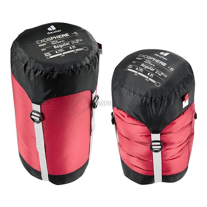 Спальний мішок Deuter Exosphere -6° Cranberry-Fire лівий 205см (3700421 5560 1)