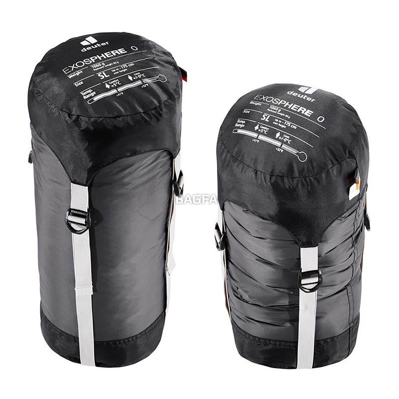 Спальний мішок Deuter Exosphere 0° SL Graphite-Mango лівий 198см (3700021 4912 1)