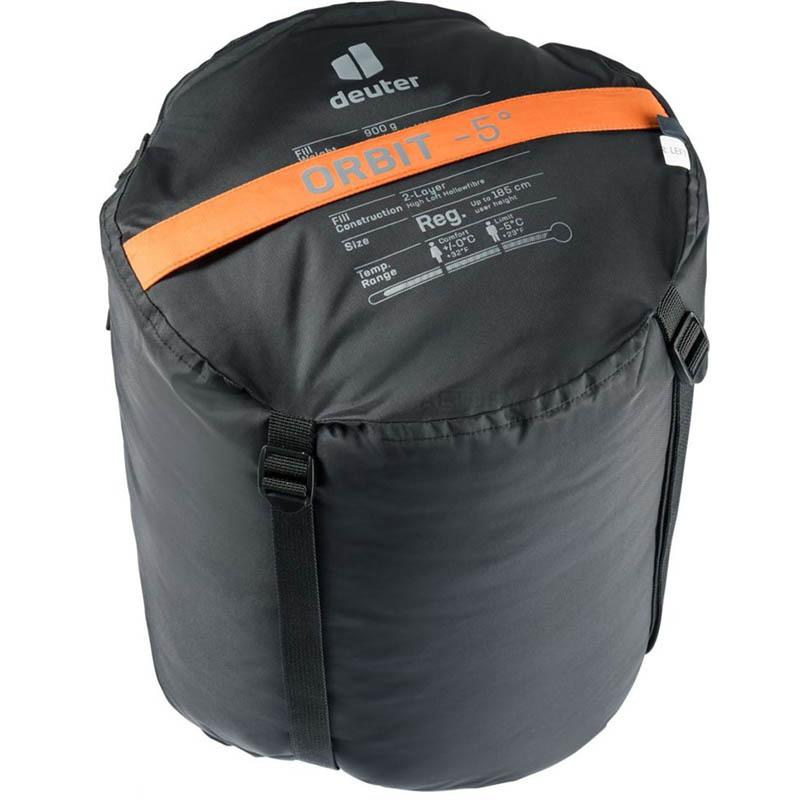 Спальний мішок Deuter Orbit -5° REG Mandarine-Ink правий 205см (3701722 9314 0)
