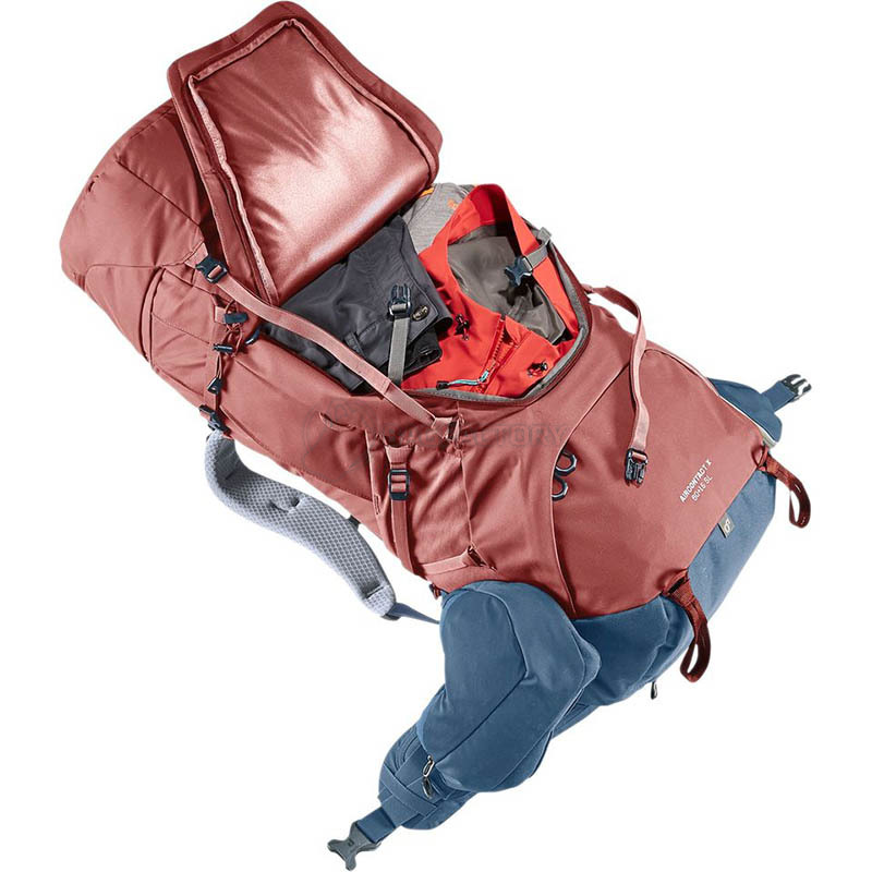Туристичний рюкзак Deuter Aircontact X 60+15 SL Redwood-Ink (3370122 5335)