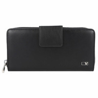 Жіночий шкіряний гаманець Roncato Firenze RFID-захист Чорний (411085/01)