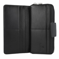 Жіночий шкіряний гаманець Roncato Firenze RFID-захист Чорний (411085/01)