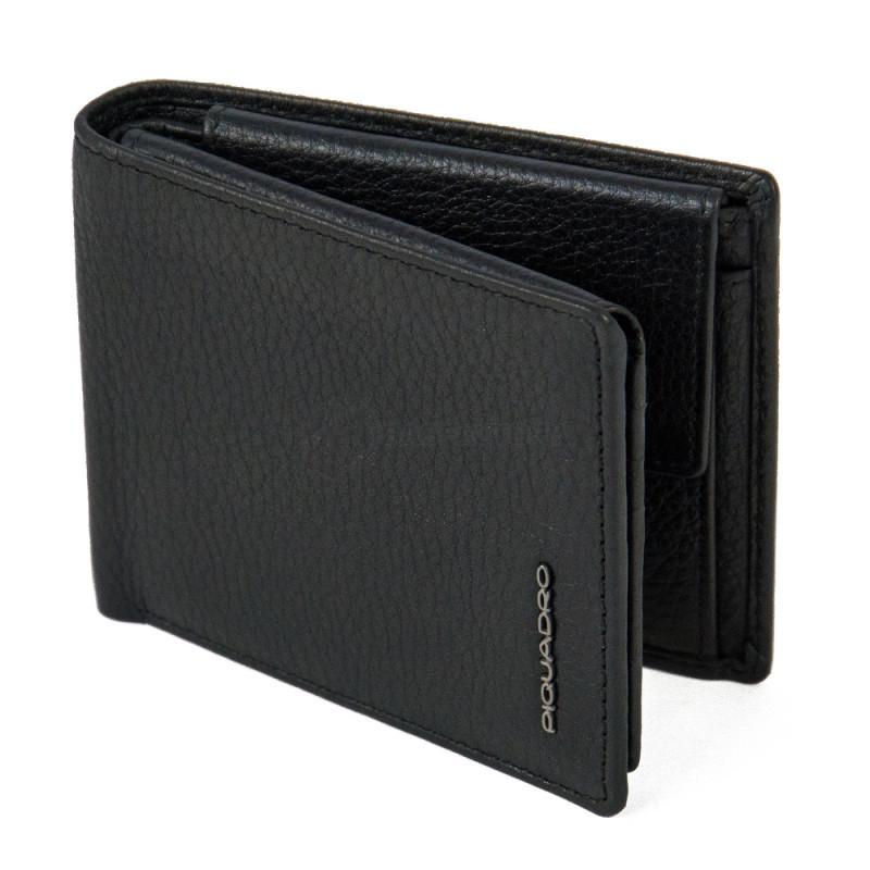 Портмоне Piquadro Modus Restyling Black з відділ. для док. і монет з RFID захистом (PU4518MOSR_N)