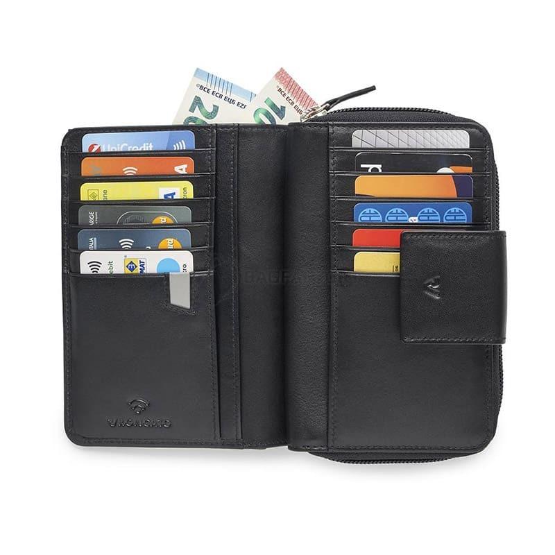 Жіночий шкіряний гаманець Roncato Pascal Чорний (412933/01)