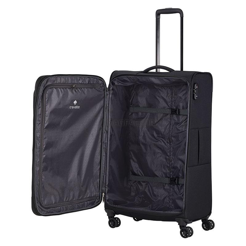 Чемодан на 4 колесах Travelite Chios Black L exp. 90/97л (TL080049-01)